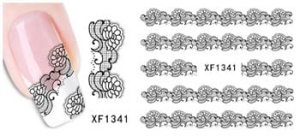 XF1341. naklejka wodna do paznokci