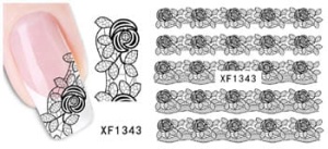XF1343. naklejka wodna do paznokci