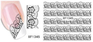 XF1345. naklejka wodna do paznokci