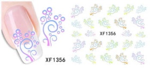 XF1356. naklejka wodna do paznokci