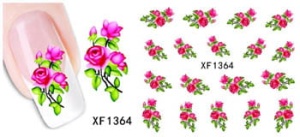 XF1364. naklejka wodna do paznokci