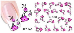 XF1366. naklejka wodna do paznokci