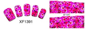 XF1391. naklejka wodna do paznokci