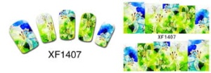 XF1407. naklejka wodna do paznokci