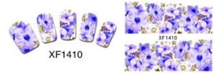 XF1410. naklejka wodna do paznokci
