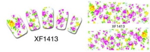 XF1413. naklejka wodna do paznokci