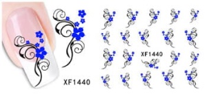 XF1440. naklejka wodna do paznokci