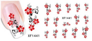 XF1441. naklejka wodna do paznokci