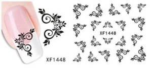 XF1448. naklejka wodna do paznokci