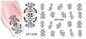 XF1449. naklejka wodna do paznokci
