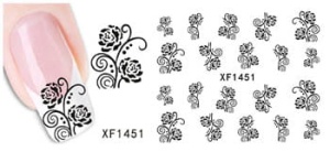 XF1451. naklejka wodna do paznokci