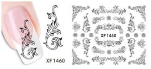 XF1460. naklejka wodna do paznokci