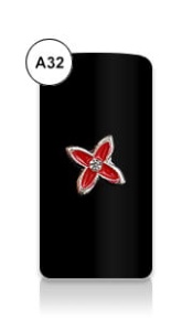 Biżuteria BIJOU A32 flower red 1 szt.