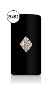 Biżuteria BIJOU B452 srebrny romb z cyrkoniami 1 szt.