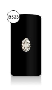 Biżuteria BIJOU B523 białe oczko z cyrkoniami 1 szt.