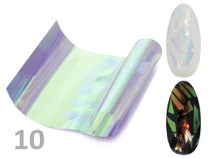 Folia do paznokci Efekt szkła Glass Nail opalizująca- 10