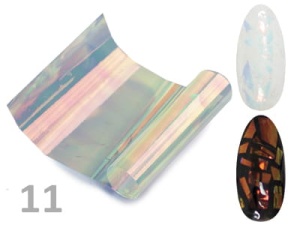 Folia do paznokci Efekt szkła Glass Nails opalizująca- 11