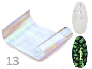 Folia do paznokci Efekt szkła Glass Nails opalizująca- 13