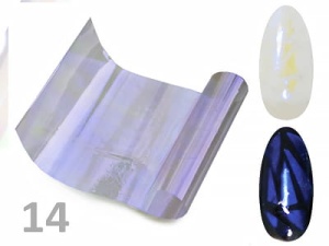 Folia do paznokci Efekt szkła Glass Nail opalizująca- 14