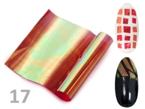 Folia do paznokci Efekt szkła Glass Nails opalizująca- 14