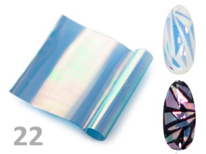 Folia do paznokci Efekt szkła Glass Nails opalizująca- 22