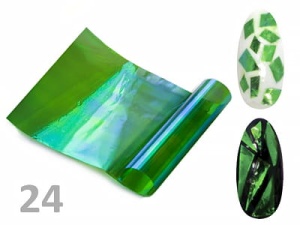 Folia do paznokci Efekt szkła Glass Nails opalizująca- 24