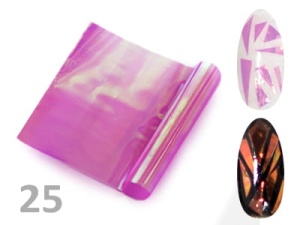 Folia do paznokci Efekt szkła Glass Nails opalizująca- 25