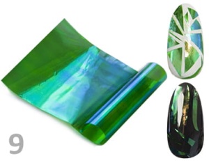 Folia do paznokci Efekt szkła Glass Nail opalizująca- 9
