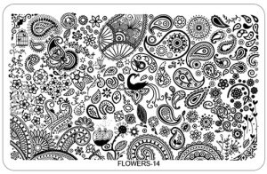 14. Płytka do zdobień Flower 1 szt.