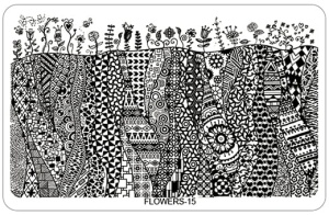 15. Płytka do zdobień Flower 1 szt.