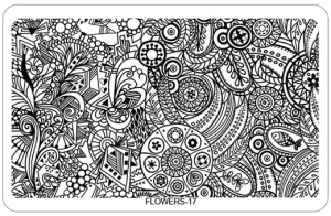 17. Płytka do zdobień Flower 1 szt.