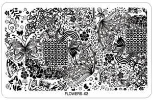 2. Płytka do zdobień Flower 1 szt.