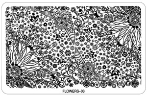 3. Płytka do zdobień Flower 1 szt.