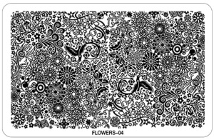 4. Płytka do zdobień Flower 1 szt.