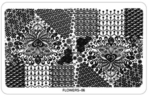 6. Płytka do zdobień Flower 1 szt.