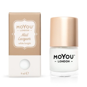 Lakier do stempli MOYOU London Nail Polish White Knight 9 ml
