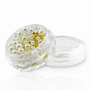 PROFICO Perełki do zdobień paznokci Gold&Cream - 2