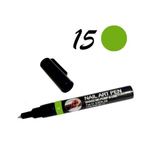 15. Pisak do zdobień Nailart żółty neon 7 ml