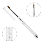 Pędzelek PROFICO do żelu kryształki koci język #4 biały