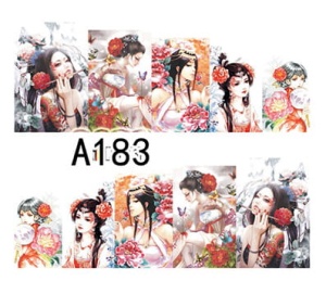 Naklejki wodne do paznokci - A183