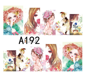 Naklejki wodne do paznokci - A192