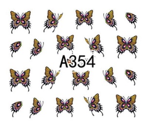 Naklejki wodne do paznokci - A354