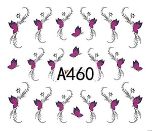 Naklejki wodne do paznokci - A460