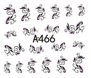 Naklejki wodne do paznokci - A466