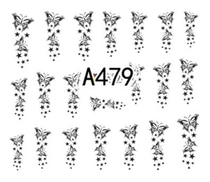 Naklejki wodne do paznokci - A479