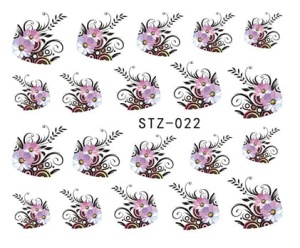 Naklejki wodne do paznokci - STZ 022