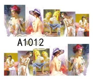 Naklejki wodne do paznokci - A1012