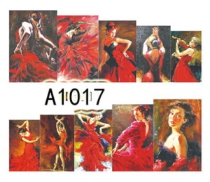 Naklejki wodne do paznokci - A1017