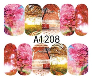 Naklejki wodne do paznokci - A1208