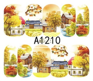 Naklejki wodne do paznokci - A1210